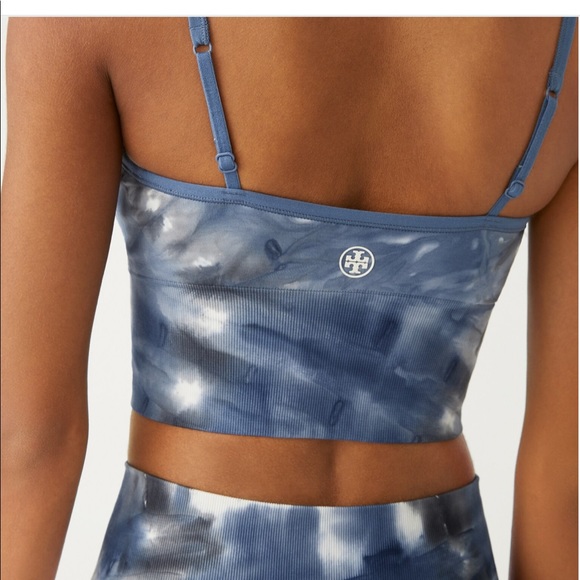 Tory Burch Sport Tie-Dye Seamless Long Bralette Style Number 78439 Athleisure - Picture 4 of 10